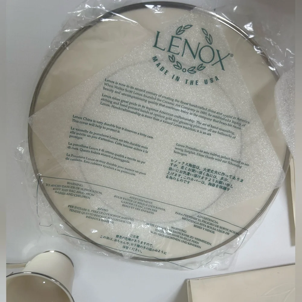 Lenox SOLITAIRE  5-Piece Place Setting Dinnerware Set, Dimensions USA